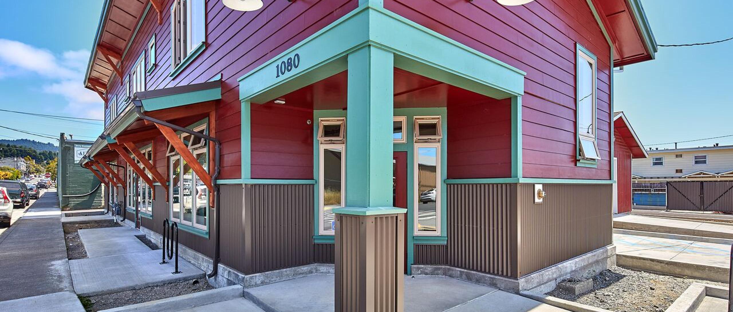 Corner view of the Remiorz building in arcata california